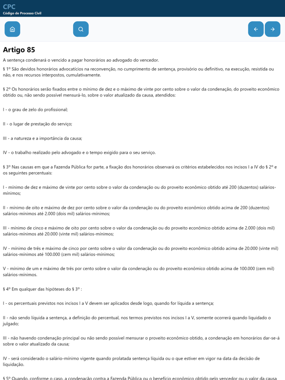 Screenshot #6 pour Código Processo Civil - SLEX