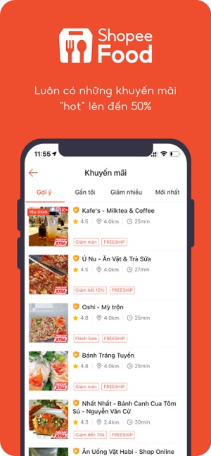 ShopeeFood - Ứng dụng giao món