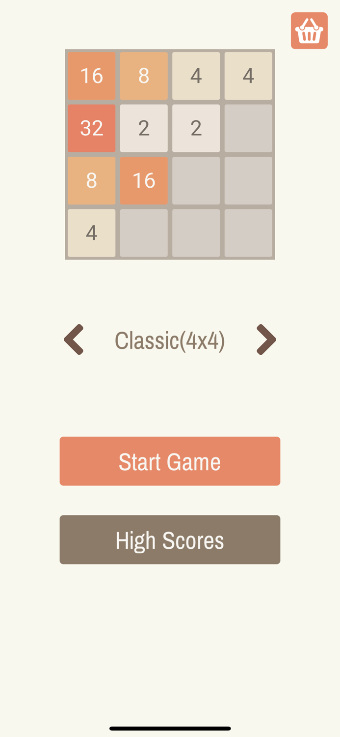2048 Number Puzzle Game