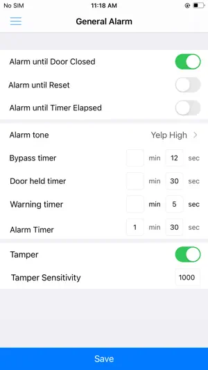 iDMA - Door Management Alarm screenshot 3