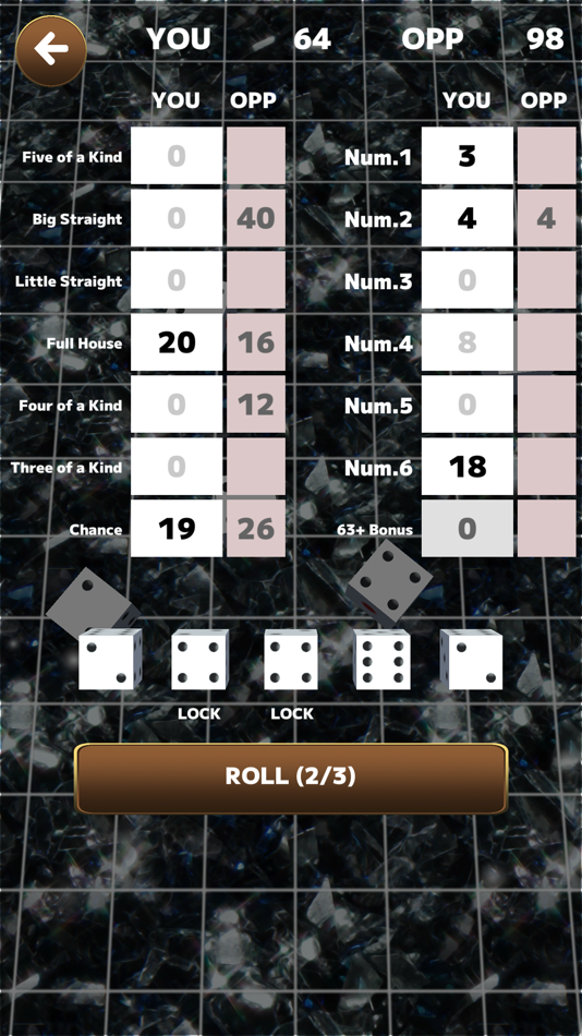 #6. Yatzy Exciting Dice Game (iOS) 由: Tadayoshi Yasuda