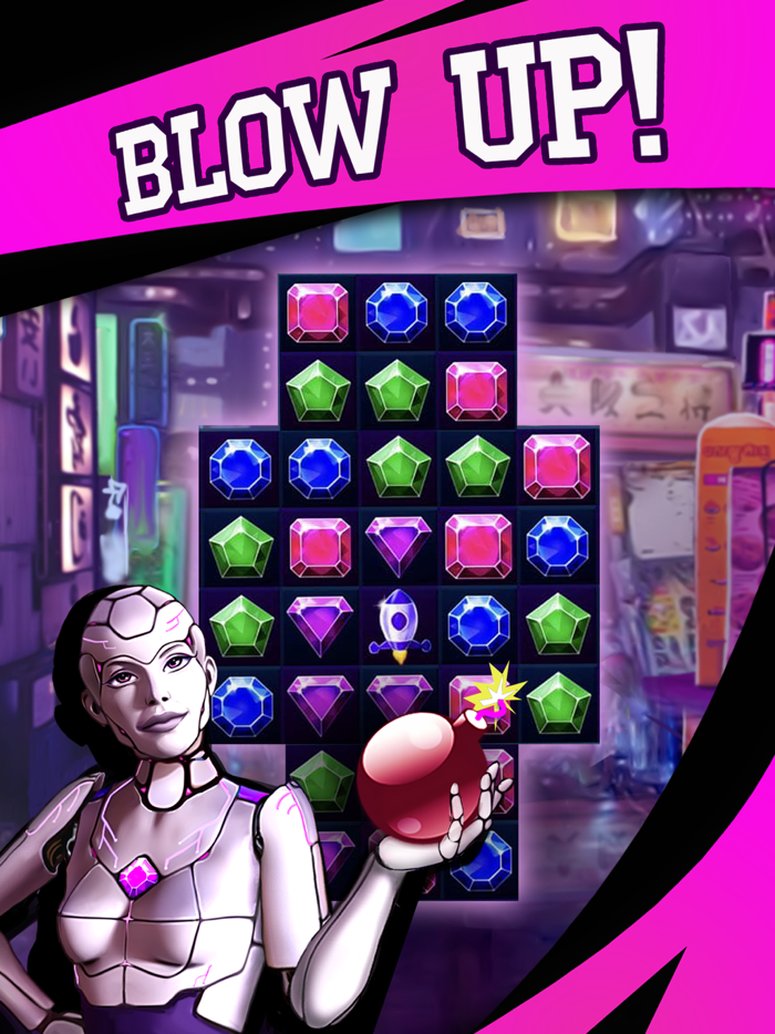 Cyber Crush Match 3 Game