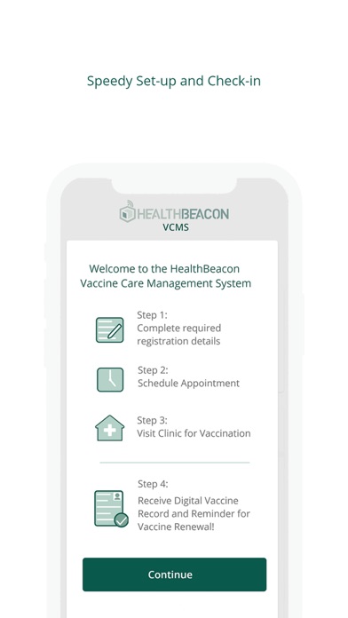 HealthBeacon VCMS Screenshot