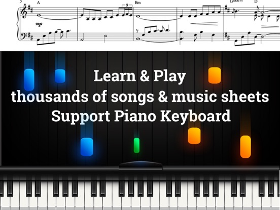 Screenshot #4 pour Piano - Play any song & sheets