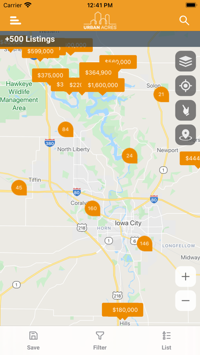 Urban Acres Real Estate Screenshot