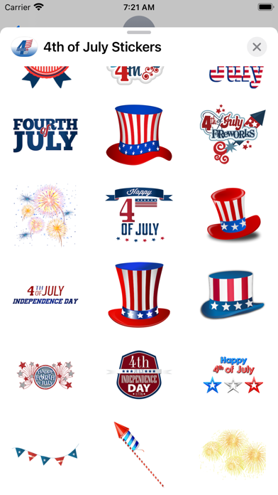 Happy 4th of July Stickers!!! Screenshot