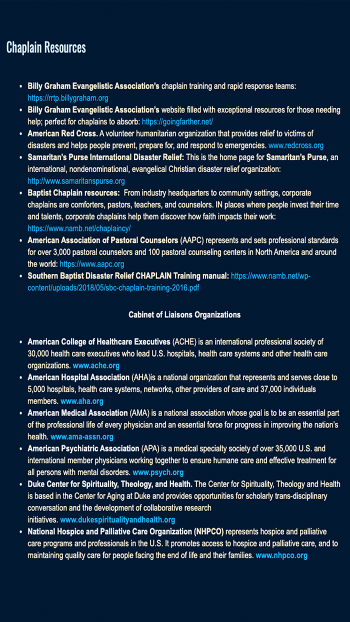 Chaplain Resources ABQ