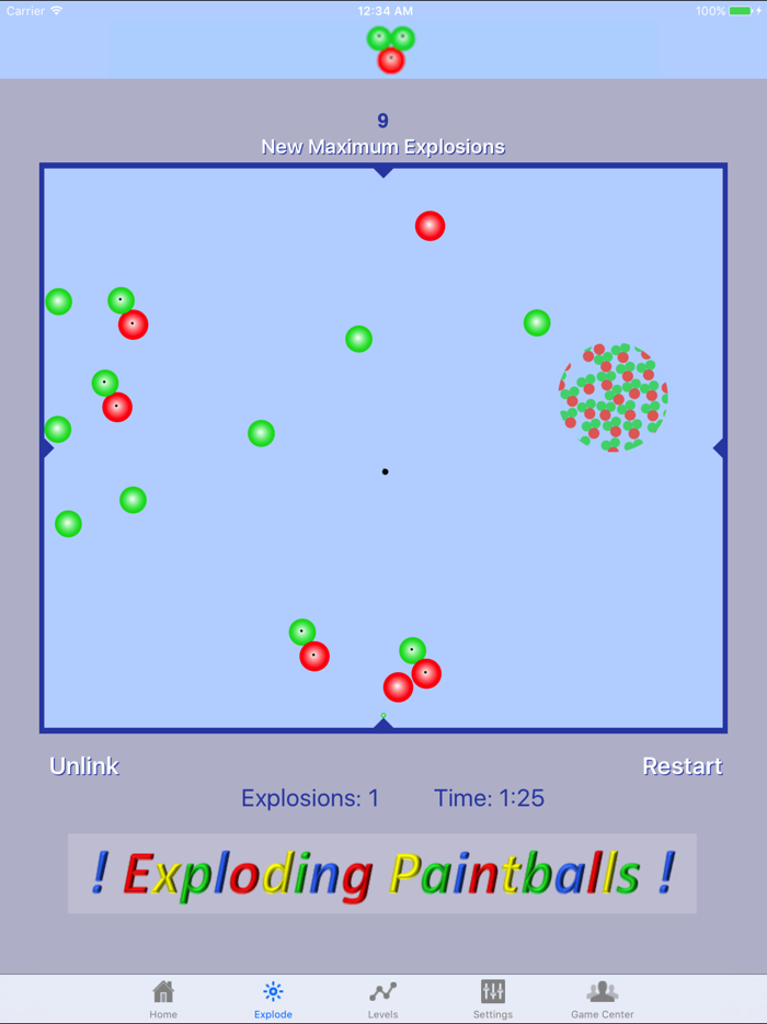 Exploding Paintballs