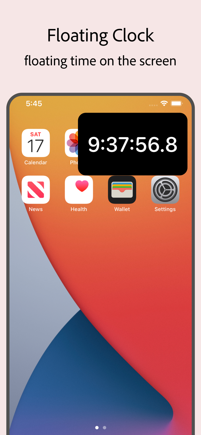 Top Clock - Floating Clock