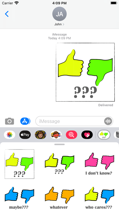 thumbs up down stickers Screenshot