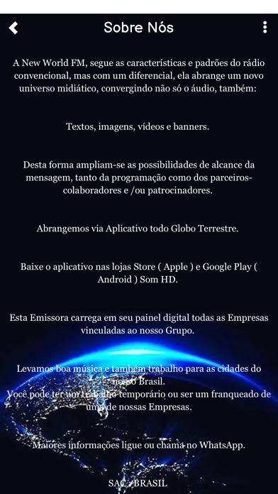 New World FM Brasil Screenshot 3 - AppWisp.com New World FM Brasil Screenshot 3 - AppWisp.com