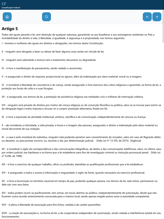 Screenshot #6 pour Constituição Federal - SLEX