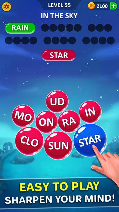 Word Pearls - Word Bubble Game Screenshot