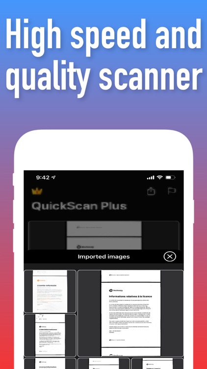 Quickscan+ to PDF OCR JPG TXT