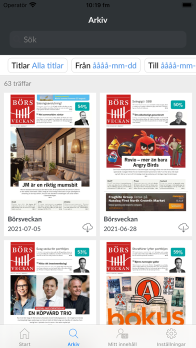 Börsveckan Screenshot