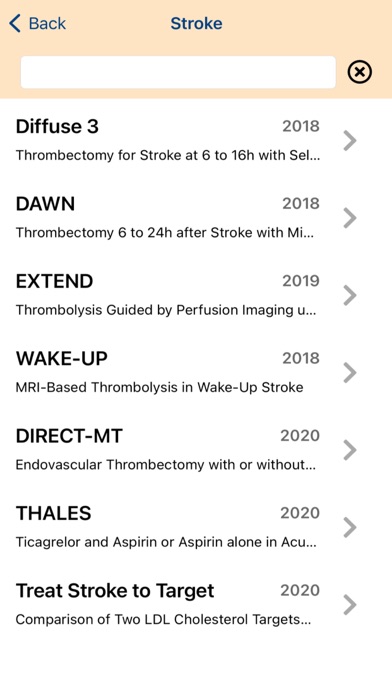 Clinical Trials App Screenshot