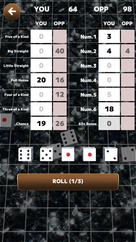 #2. Yatzy Exciting Dice Game (iOS) 由: Tadayoshi Yasuda