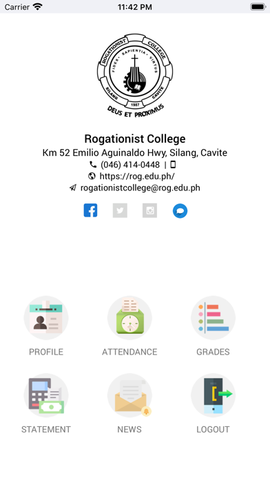 Rogationist College Screenshot