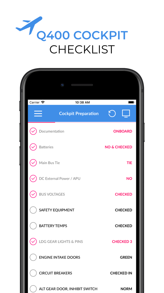 #1. Q400 Cockpit Checklist (iOS) 由: Bhavinkumar Satashiya