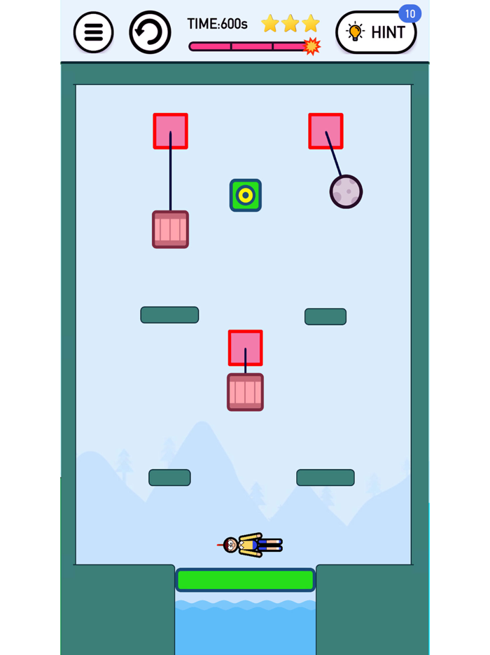 Rescue Cut Rope Fire Puzzle