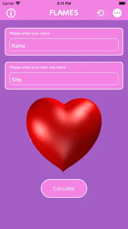 Game screenshot FLAMES CALC hack