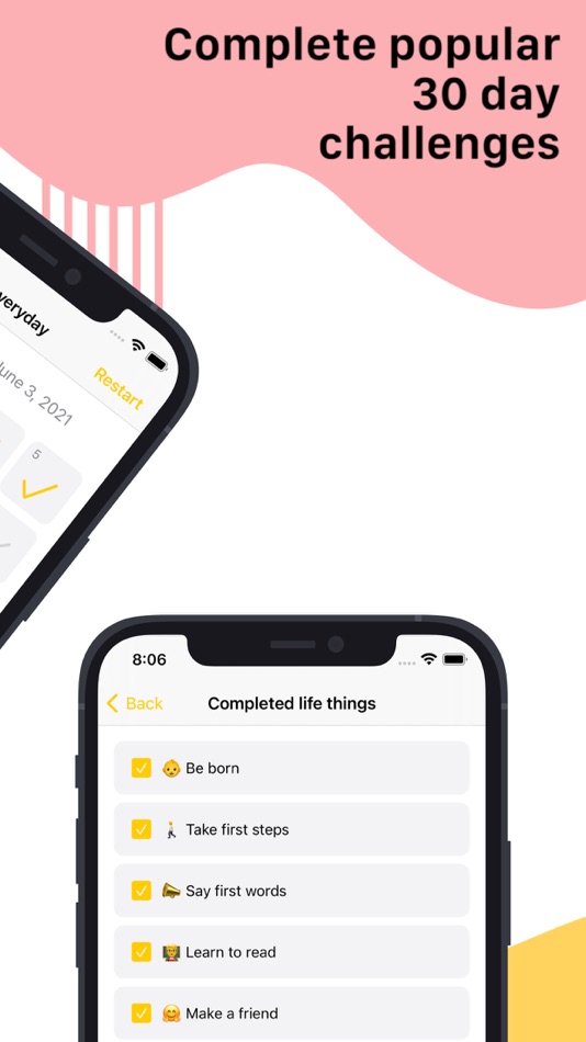 #3. Life Goal & Habit Tracker App (iOS) 由: Mikhail Chugaev