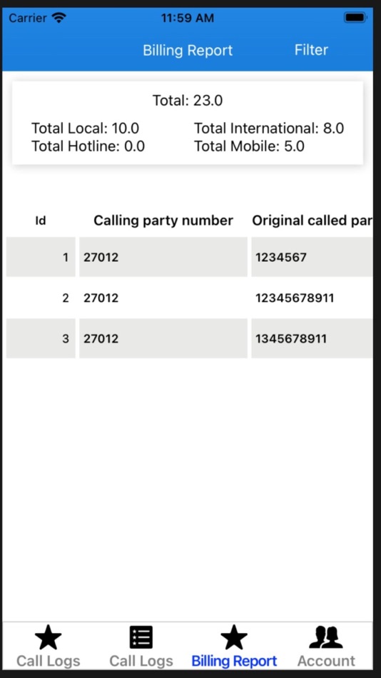 #3. Call Logs and Billing (iOS) 由: Silicon Mind