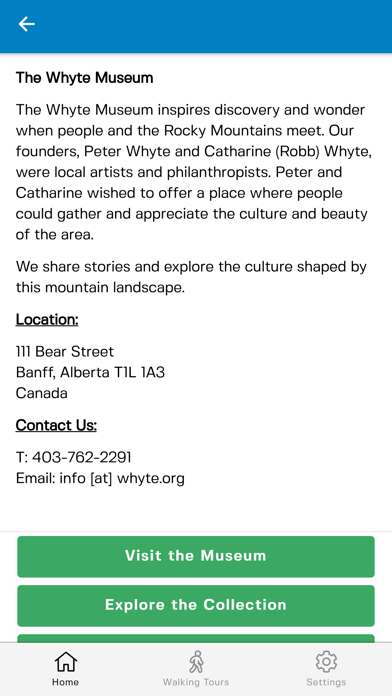 Whyte Museum Banff Screenshot