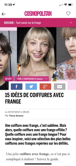 Cosmopolitan France dans l'App Store