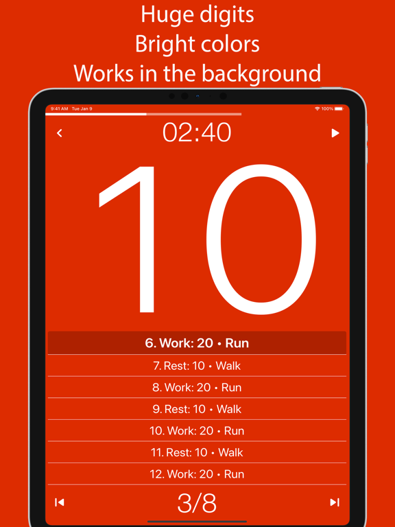 Screenshot #5 pour Tabata Timer: Interval Timer.