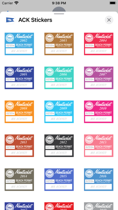 Nantucket Stickers Screenshot