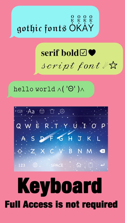 Color Fonts Keyboard