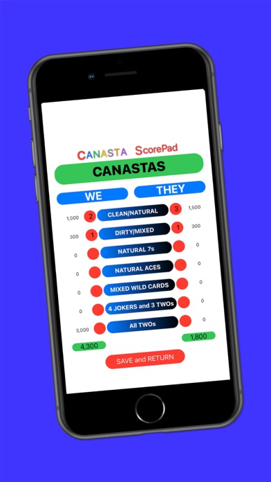 Canasta ScorePad Screenshot