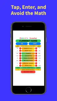 canasta scorepad iphone screenshot 2