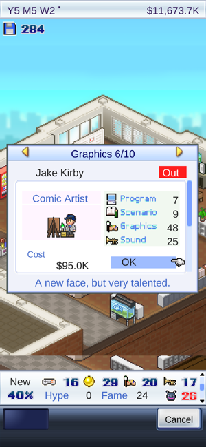 Game Dev Story Screenshot