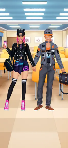 Game screenshot High School Couple Makeover apk