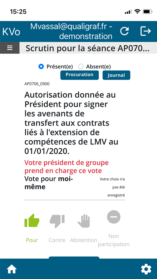 #1. KVote (iOS) By: QUALIGRAF