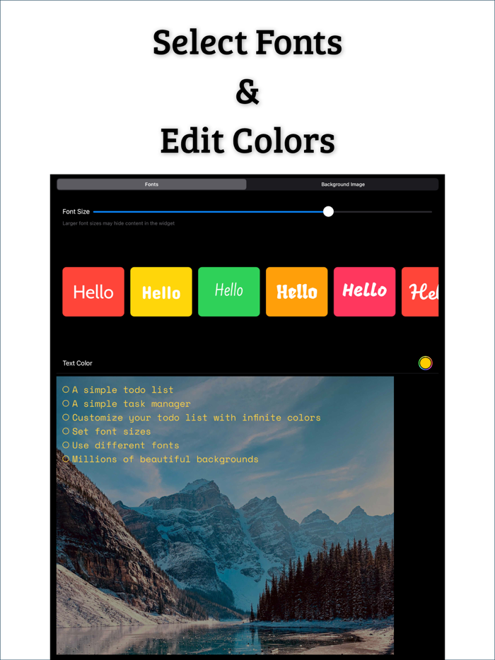 Sticky Color Todo Widgets