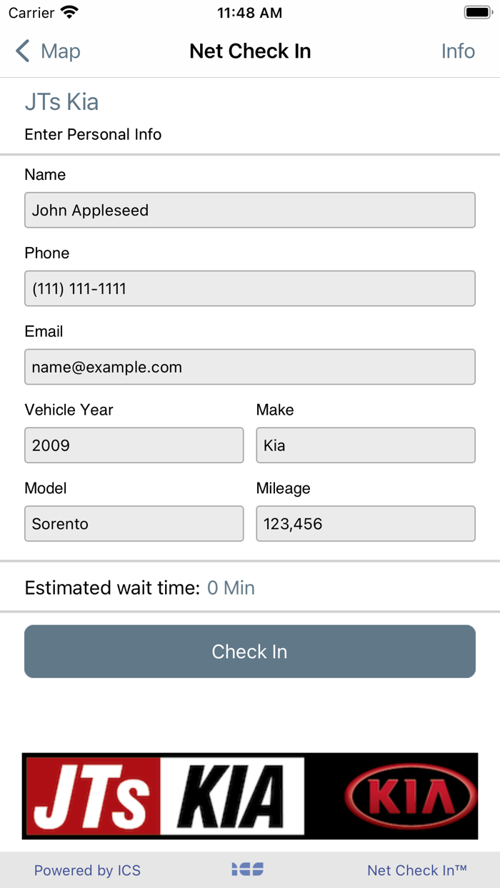 Net Check In - JTs Kia