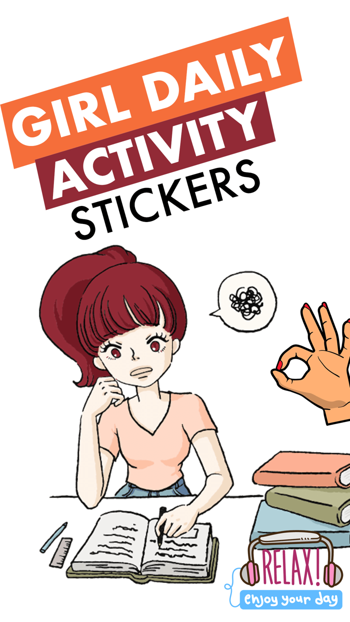 Girls Daily Activity Stickers
