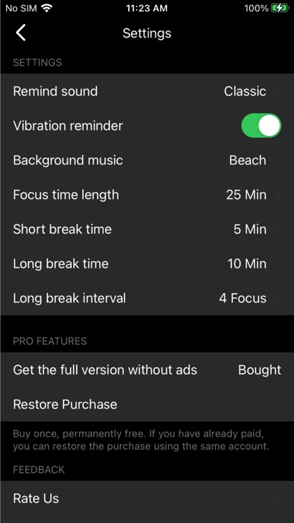Focus timer - time keeper screenshot-4