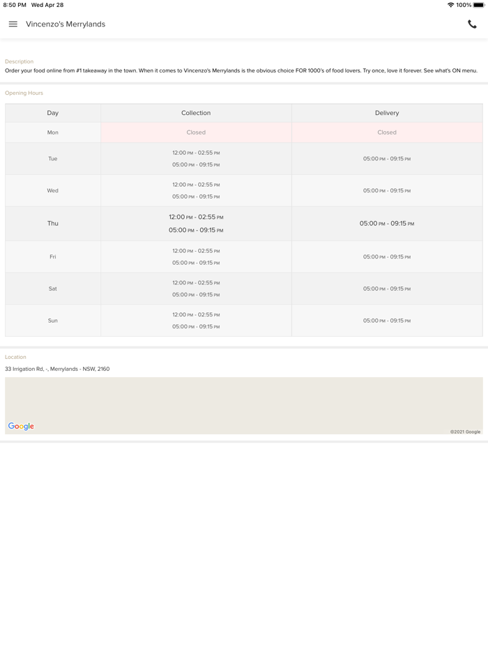 Vincenzos Merrylands