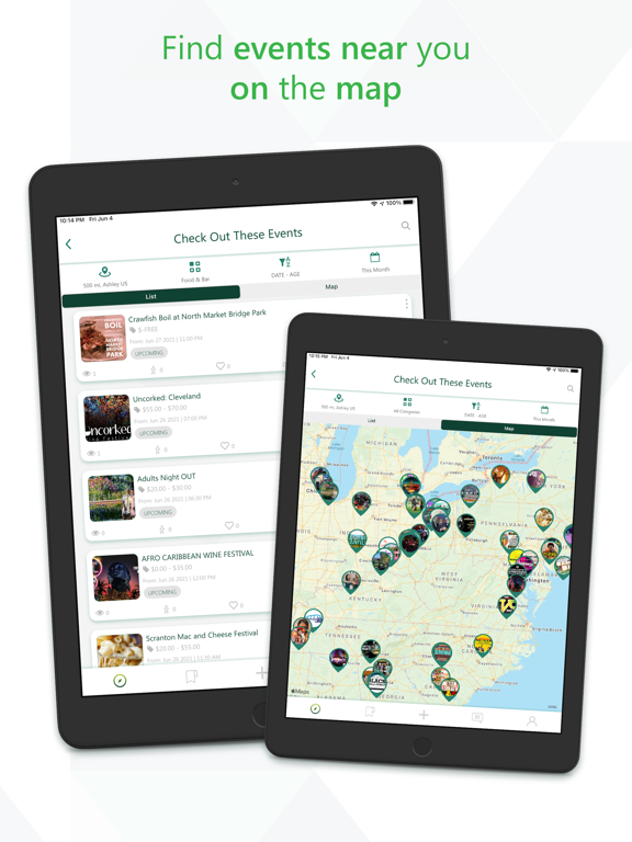 MYLE - Events Curated For You iPad screenshot 2 - Entertainment app