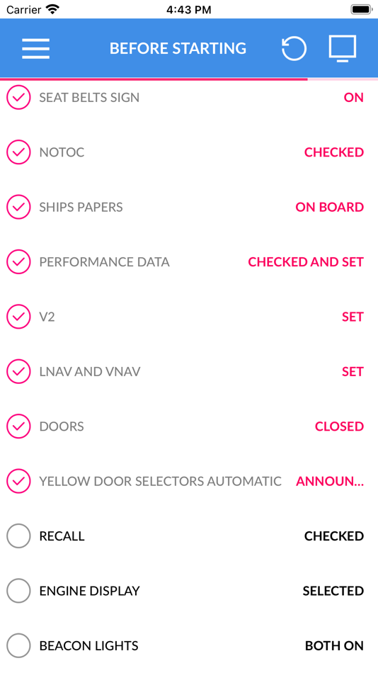 #3. BOEING 747 400 Checklist (iOS) Podle: Bhavinkumar Satashiya