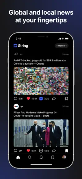 Game screenshot String: News Without the Noise apk