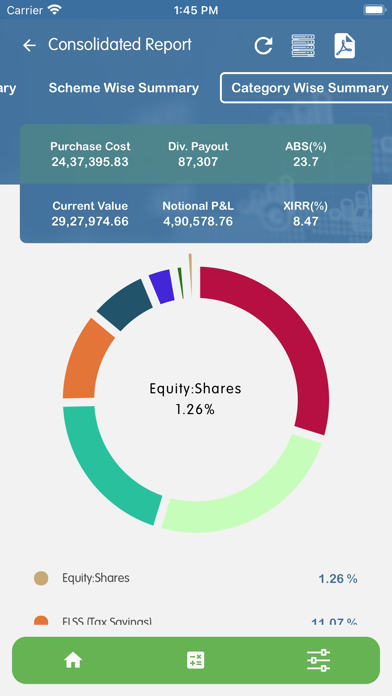 VCare Investment Screenshot