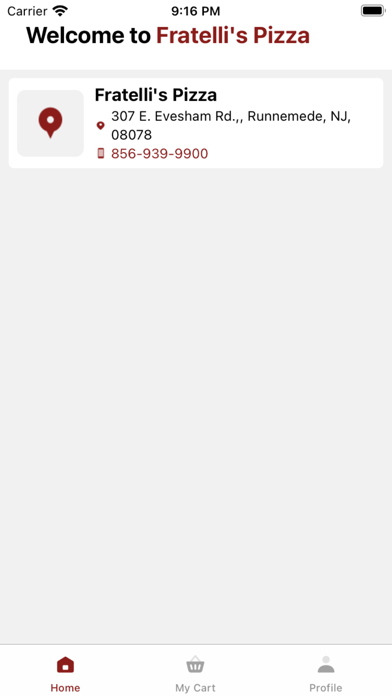 Fratelli's Pizza - Restaurant Screenshot