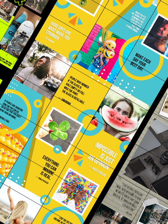 Screenshot #4 pour Split Pic: Add Grid On Photo #