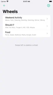 spin wheel decisions iphone screenshot 2