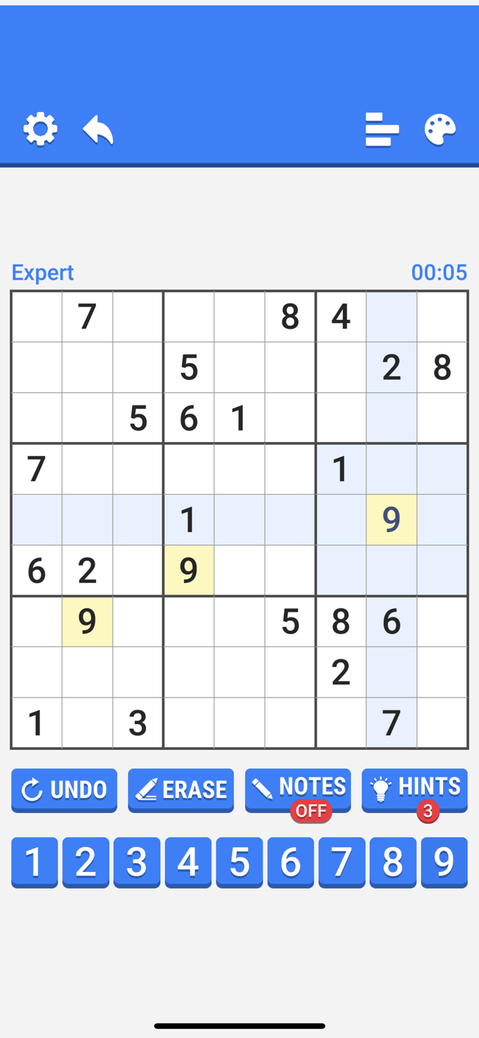 Sudoku  Expert Puzzle